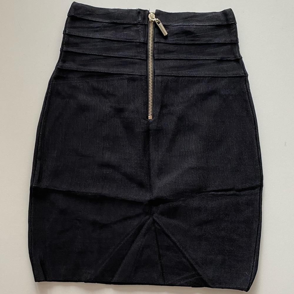 NWT BEBE Black Bodycon Mini Skirt
